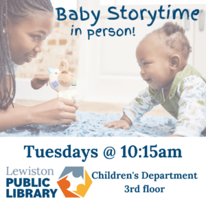 Graphic for Baby Storytime program.