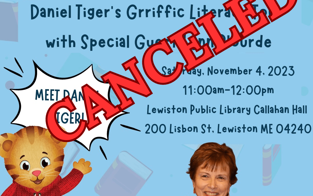 CANCELED – DANIEL TIGER’S GRRIFFIC LITERACY TOUR