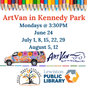 Graphic for ArtVan in Kennedy Park programs.