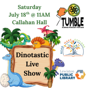 Graphic For a Dinotastic Live Show performance.