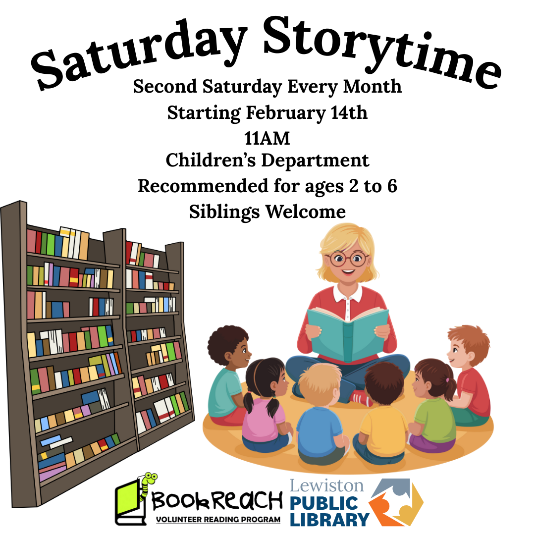Graphic for Saturday Storytime program.