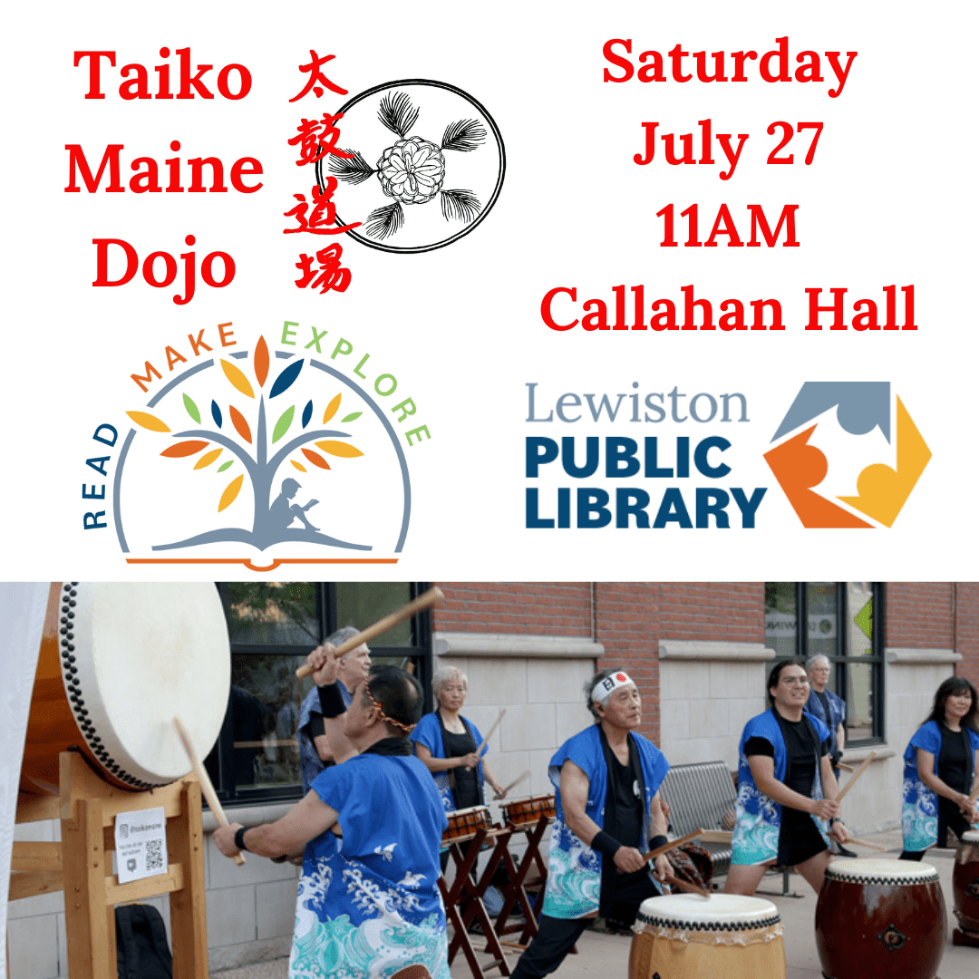 Graphic for Taiko Maine Dojo program.