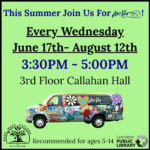 Graphic for Summer ArtVan programs.