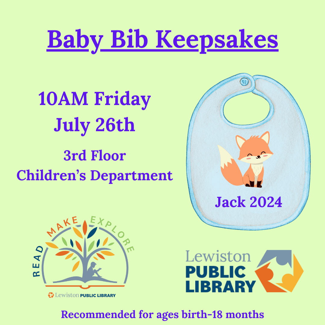 Graphic for Baby Bib Keepsakes program.