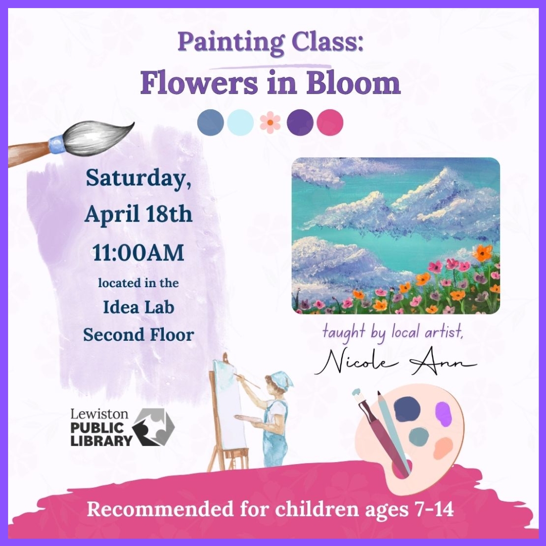 Graphic for Paint Class: Flowers in Bloom program.