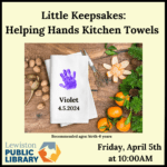 Graphic for Little Keepsakes: Helping Hands Kitchen Towels Program
