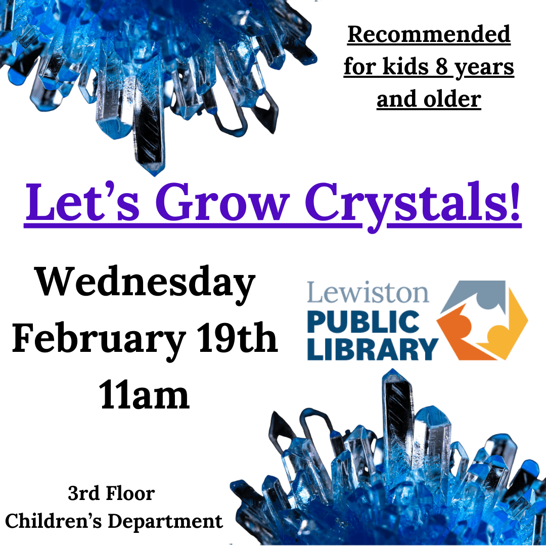 Graphic for Let's Grow Crystals program.