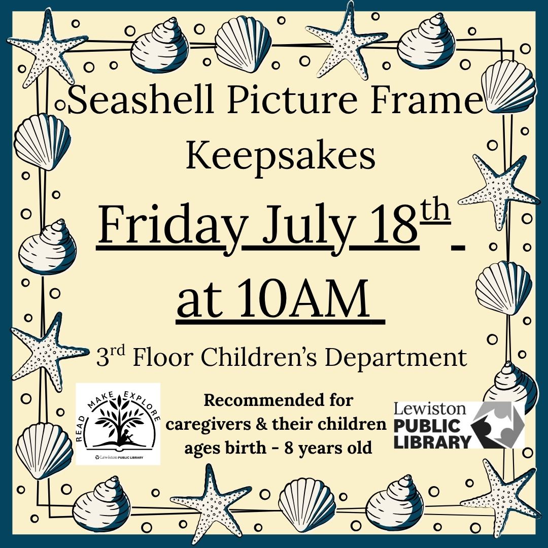 Graphic for Seashell Picture Frame Keepsakes program.