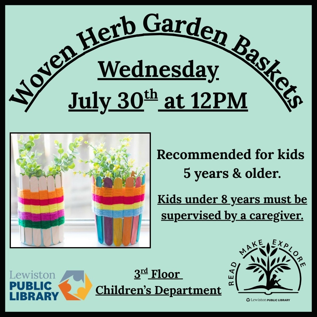 Graphic for the Herb Garden Baskets program.