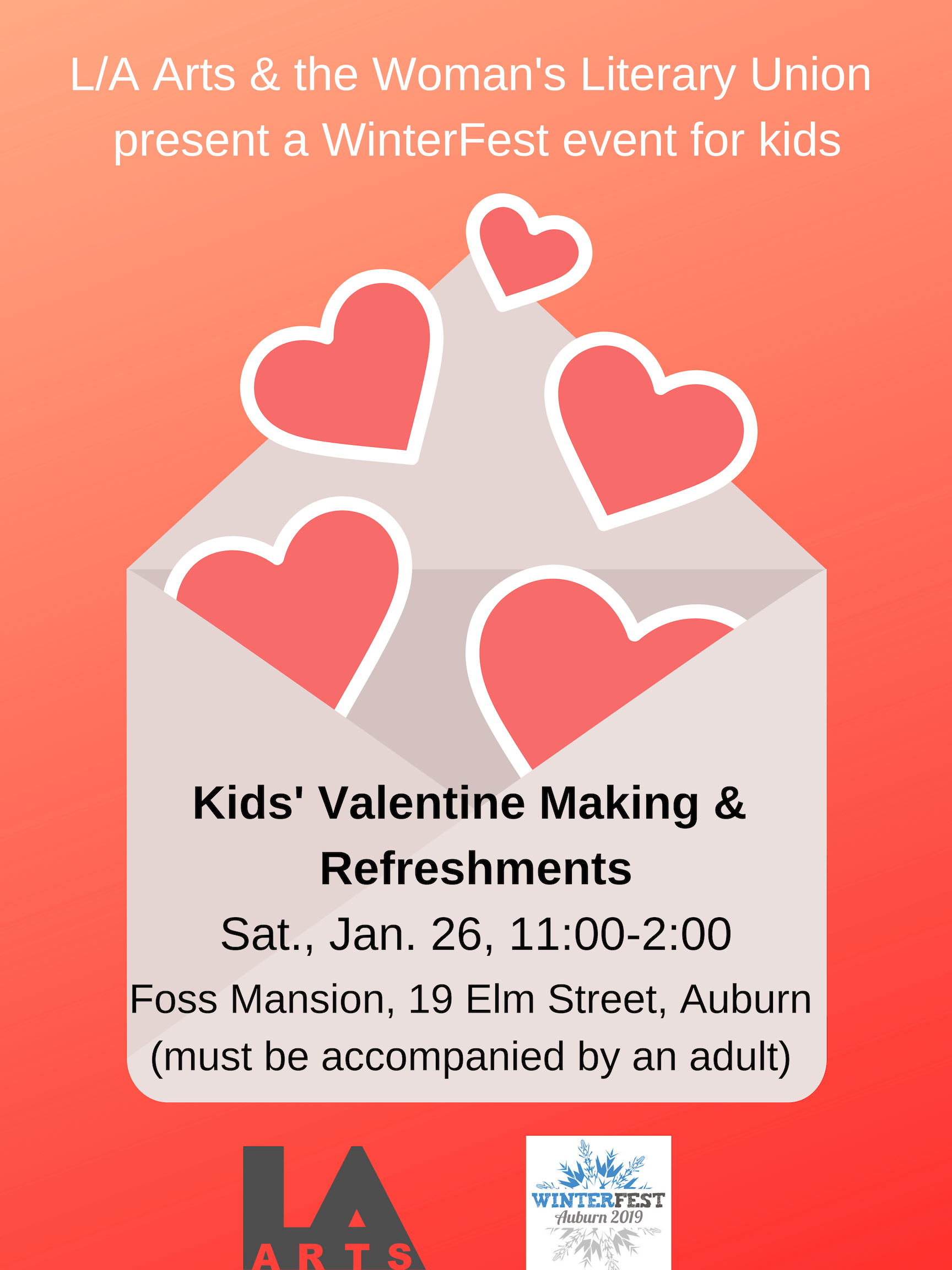 Kids’ Valentine Making and Refreshments